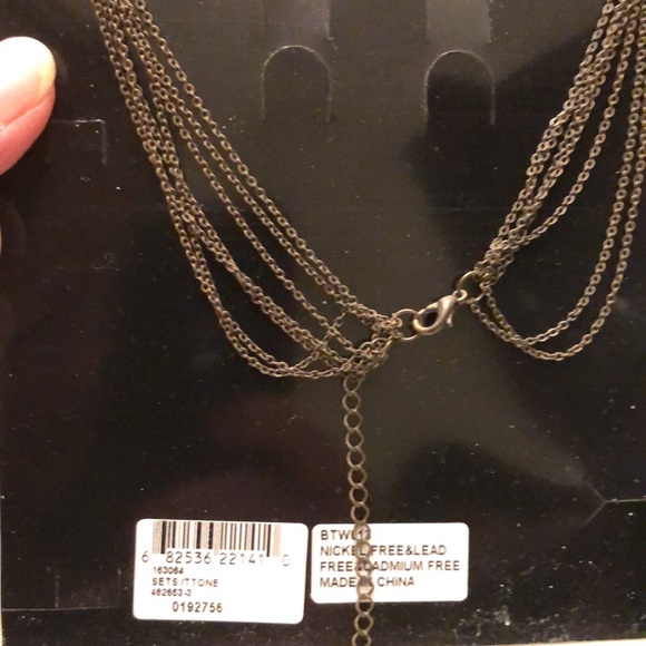 VINTAGE BIJOUX TERNER NECKLACE & EARRINGS NICKEL LEAD & CADMIUM FREE - # 542 - Picture 9 of 12